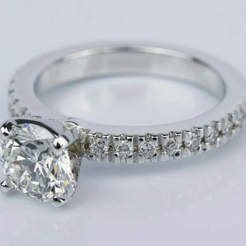 Diamond Solitaire Ring - Picture 2 of 5